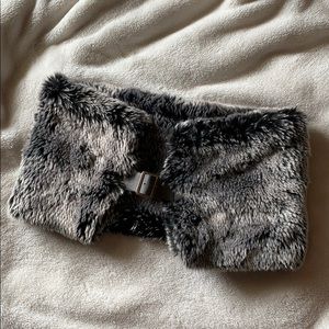 Faux fur neck shawl/scarf